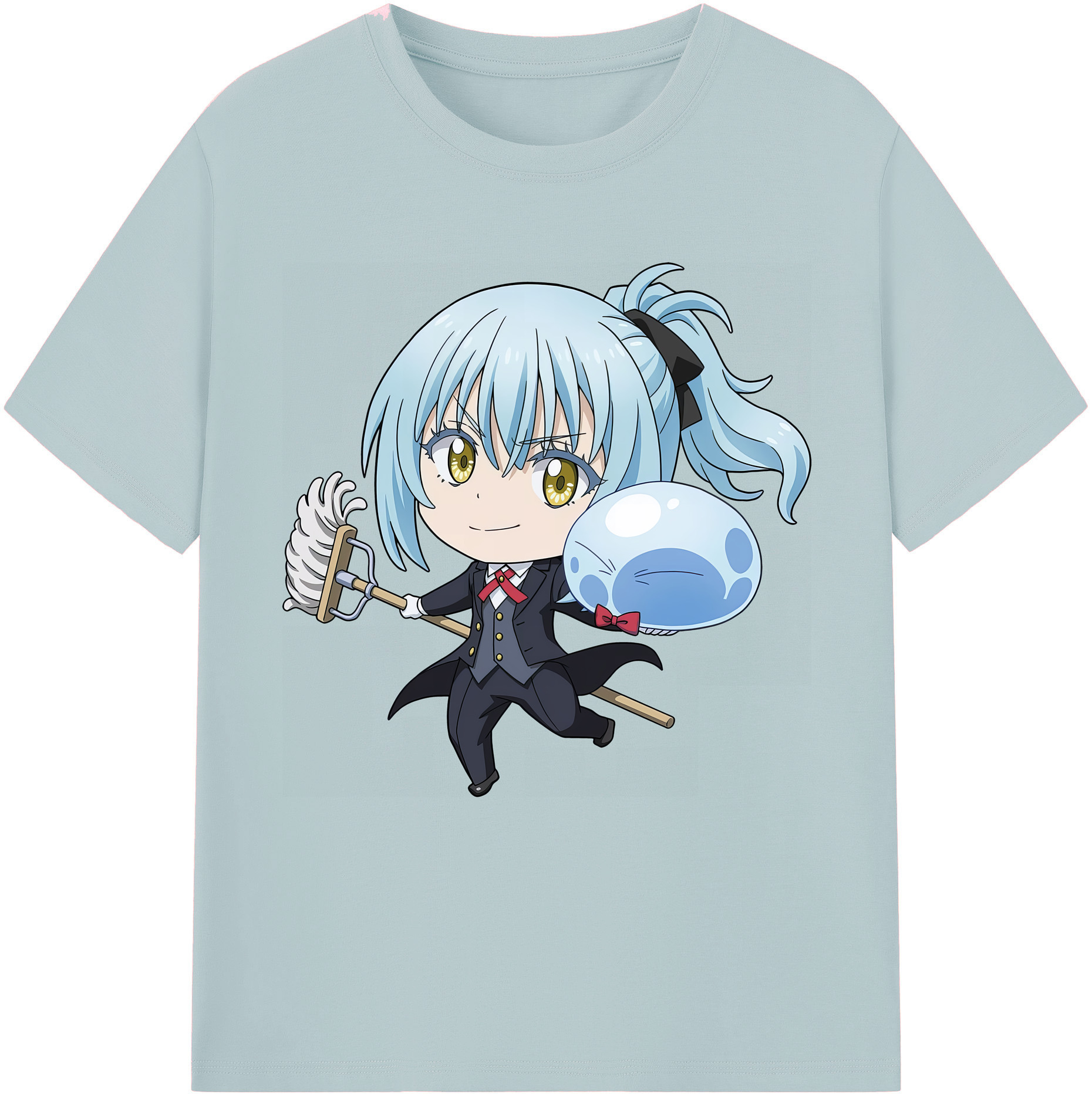 （画像用） 転スラ Regarding Reincarnated to Slime 綿100％半袖Tシャツ（フロントプリント）